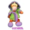 NICOTOY DISNEY Tigrou en robe de chambre peignoir vert mauve