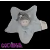 NICOTOY Doudou plat étoile ours bleu My Little Toys