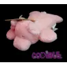 KIMBALOO Doudou cochon rose couché