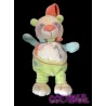 BABY NAT' doudou musical panda pandy mauve vert blanc