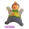 NICOTOY Doudou semi plat clown bleu