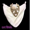 GERCA doudou plat vache beige marron foulard pouet