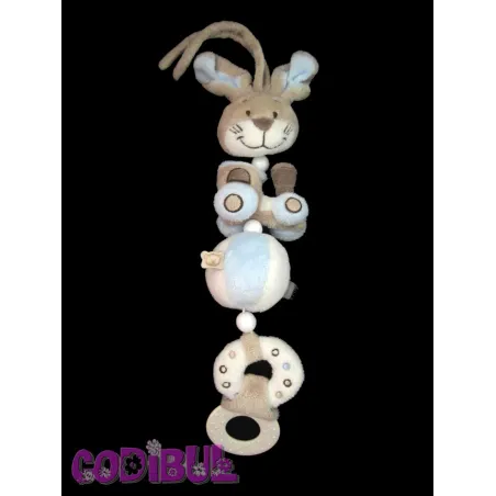 NOUKIE'S Mobile hochet dentition lapin collection OSCAR ET LEON