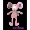BENGY Doudou souris rose coeur fleur