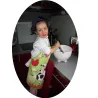 TABLIER DE CUISINE ENFANT "COEUR ROUGE"