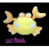 MOTS D'ENFANTS DOUDOU SEMI PLAT CRABE JAUNE