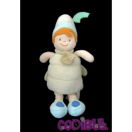 DOUDOU ET COMPAGNIE Mini Doudou chenille verte Les p'tites betes