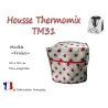 TM31 Housse de protection pour Robot Thermomix "Fraises"