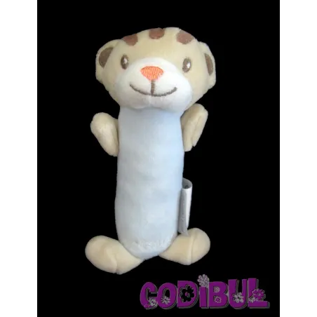 KIMBALOO doudou bâton hochet tigre bleu petit reporter