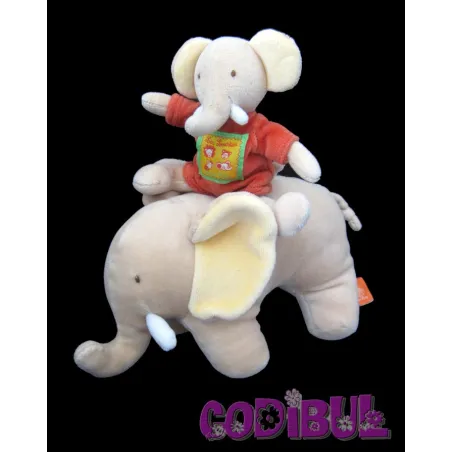 MOULIN ROTY Doudou musical éléphant les Loustics