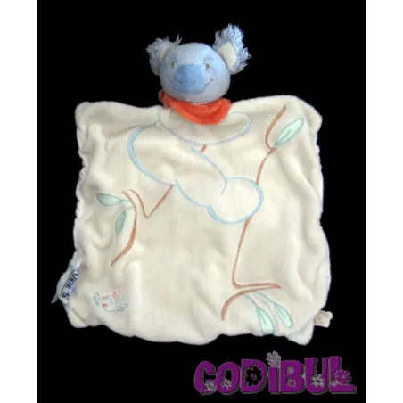 NOUKIE'S doudou plat koala jaune bleu