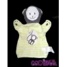 OBAIBI Doudou marionnette singe gris vert