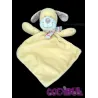 NICOTOY DOUDOU PLAT CHIEN JAUNE ECHARPE rayée