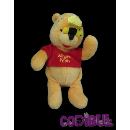NICOTOY DISNEY doudou Winnie pull rouge abeille sur le nez