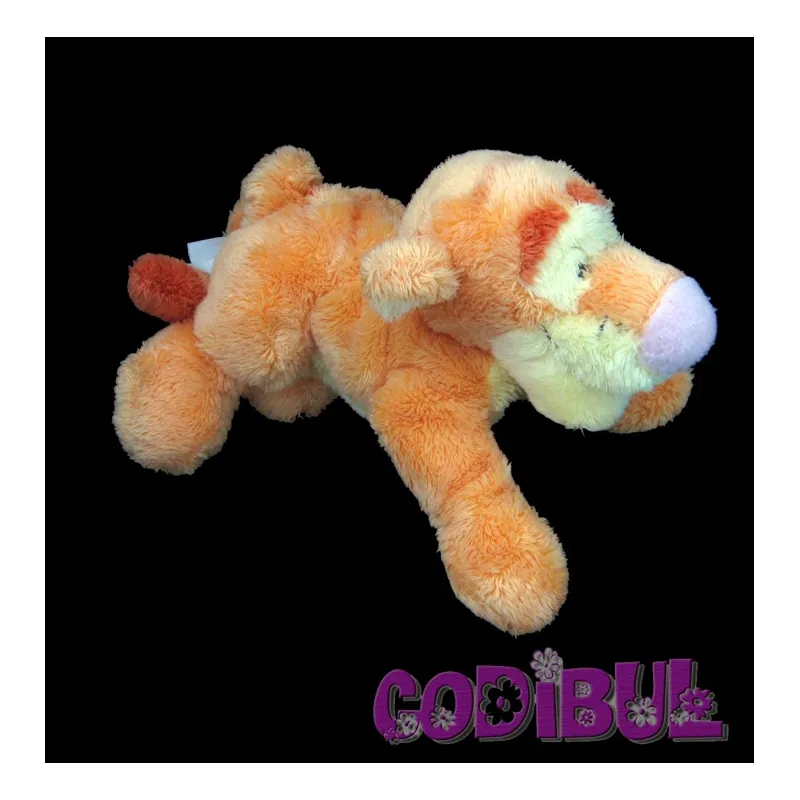 DISNEY Doudou tigrou orange couché