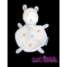 ABSORBA doudou plat vache blanche étoiles