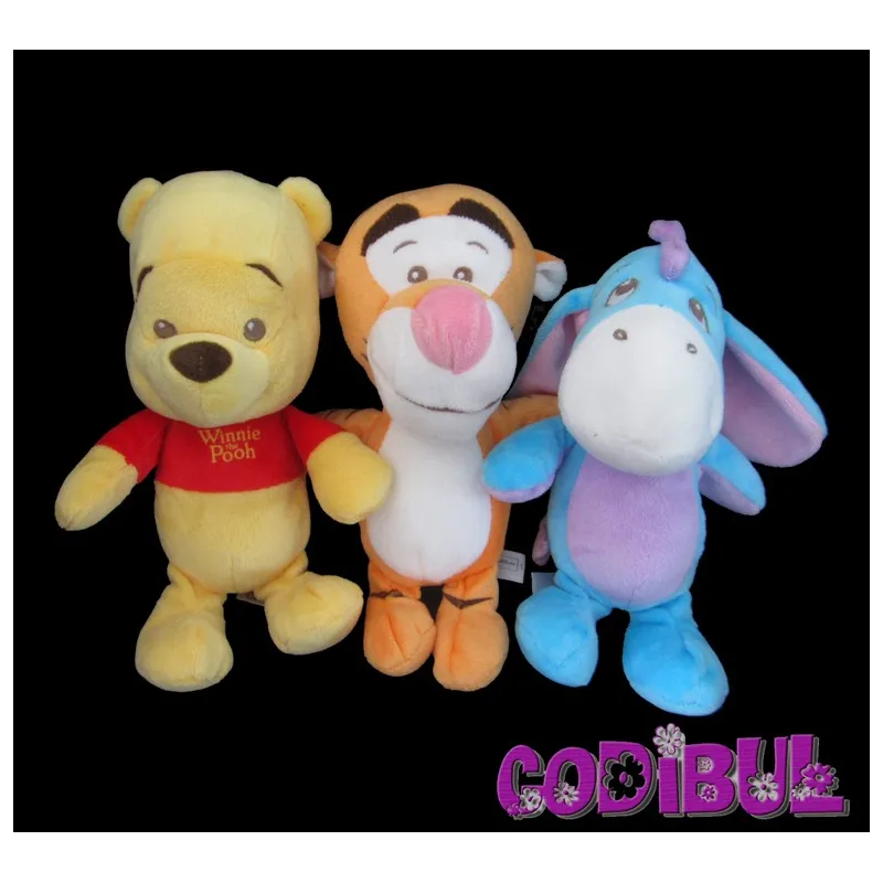 NICOTOY DISNEY lot de 3 doudous Winnie bourriquet et tigrou