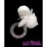 COROLLE Doudou hochet lutin blanc et rose Mon p'tit ange