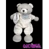 DOUDOU ET COMPAGNIE Doudou ours beige laine avec coussin