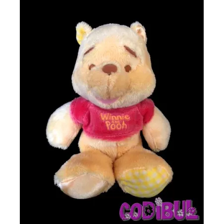 NICOTOY DISNEY DOUDOU WINNIE L'OURSON PULL ROUGE