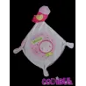 NICOTOY Doudou plat oiseau mauve rose Joli Monde