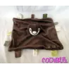 OBAIBI Doudou plat pingouin marron