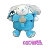 Doudou et compagnie lapin bleu col rayé Merlin Z'amigolos