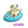 MOULIN ROTY Doudou musical Lapin malo un dimanche au bord de l'eau