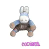 NOUKIE'S Doudou Ane Paco salopette marron 15 cm