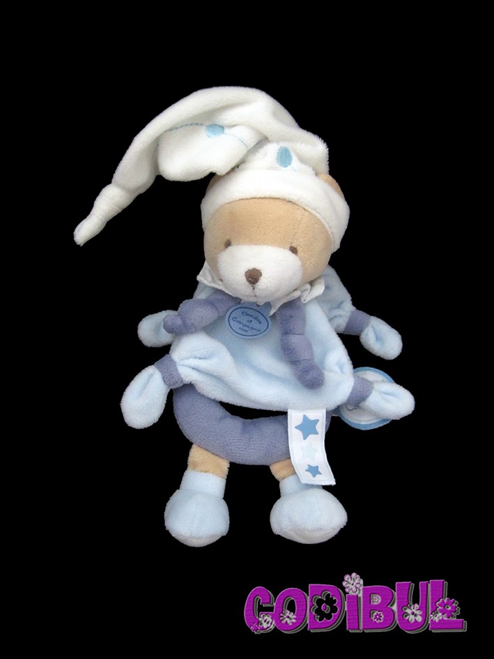 doudou et compagnie petit chou doudou bleu