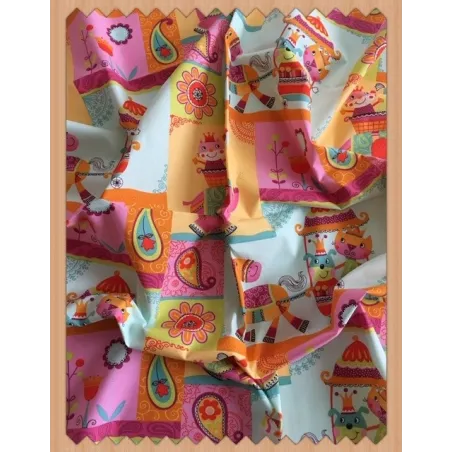Tissu coton Oeko-Tex imprimé LATIKA 160 cm