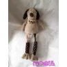 RAYNAUD LES PETITES MARIE Doudou chien beige aux longues pattes Lucien