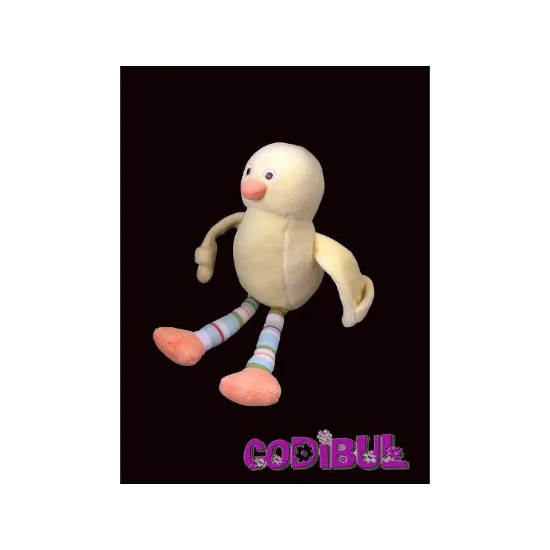 SUCRE D'ORGE doudou poussin jaune