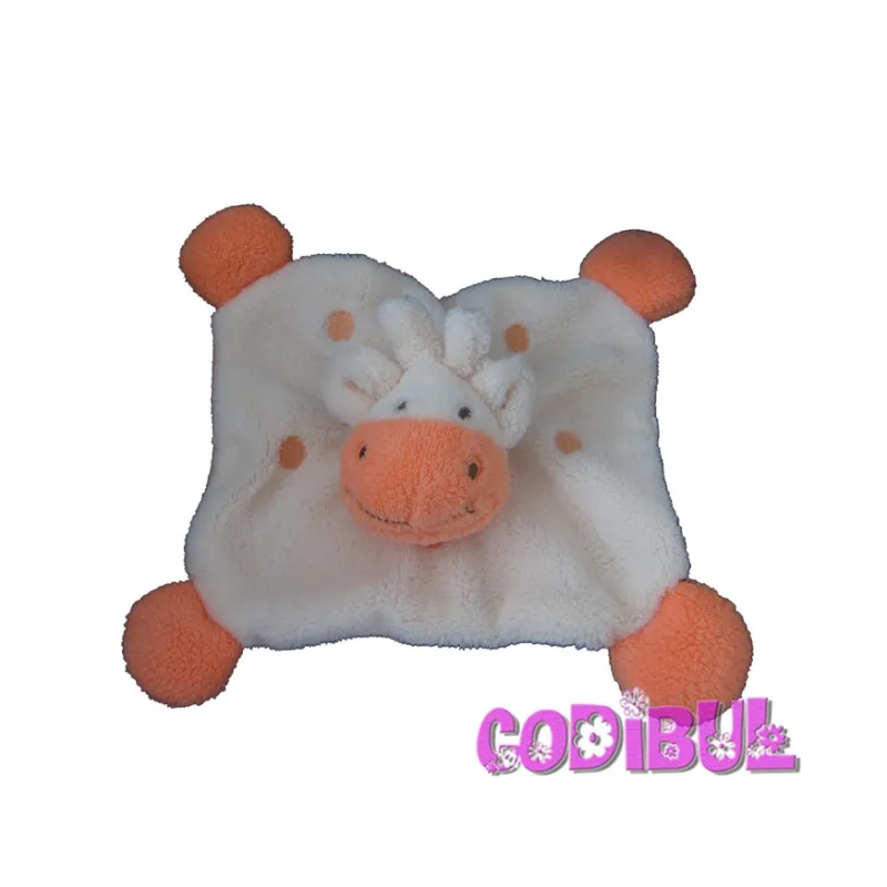 BABOU doudou plat girage saumon orange