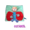 CASINO TOUT SIMPLEMENT doudou plat papillon vert rouge orange bleu