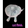 KIMBALOO Doudou plat rond ours bleu bébé craquant