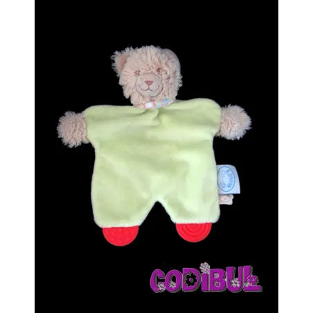 NOUKIE'S Doudou plat chat tidoo fidji vert anis