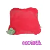 DPAM doudou plat souris verte et rouge à scratch