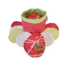 14 lingettes lavables rondes fleurs + panière * coton - bambou *