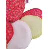 14 lingettes lavables rondes fleurs + panière * coton - bambou *