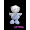 SAUTHON doudou ours neil blanc bleu 28 cm