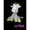 ORCHESTRA doudou girafe bleu vert 28 cm