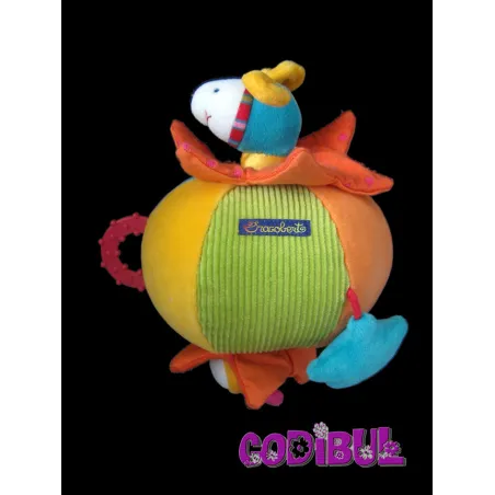 MOULIN ROTY Doudou balle d'activités Dragobert