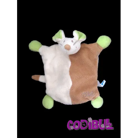 VIBEL doudou plat marionnette beige marron
