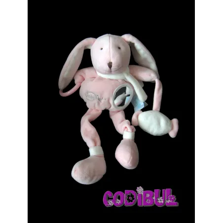 BABY NAT' Doudou pantin Lapin rose collection layette