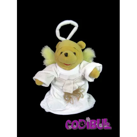 NICOTOY doudou Winnie l'ourson déguisé en ange