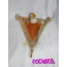 NOUKIE'S doudou plat triangle zèbre zamba orange