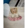boucles d'oreilles cercles pompons adopt'