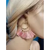 boucles d'oreilles cercles pompons adopt'