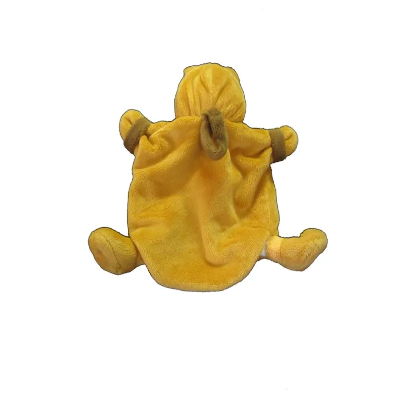 Doudou et compagnie poussin plat marionnette déguisé en renard